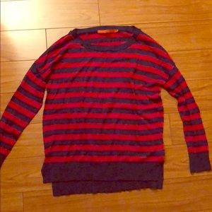 Feel the piece nylon/cashmere striped sweater